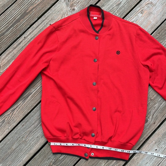 Halston III vintage sweater jacket M - Picture 9 of 11